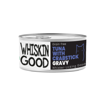 WhiskinGood Wet Food Tuna w/Crabstick Gravy 70g (24 cans)